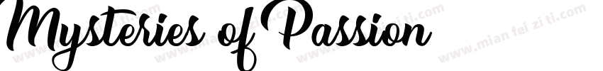 Mysteries of Passion字体转换